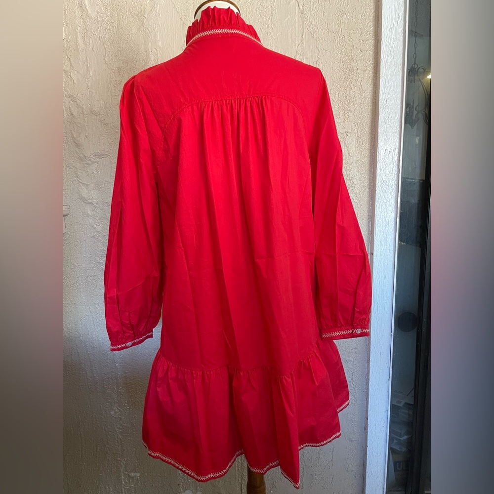 JODIFL Red Long Sleeve Dress - Picture 5 of 5